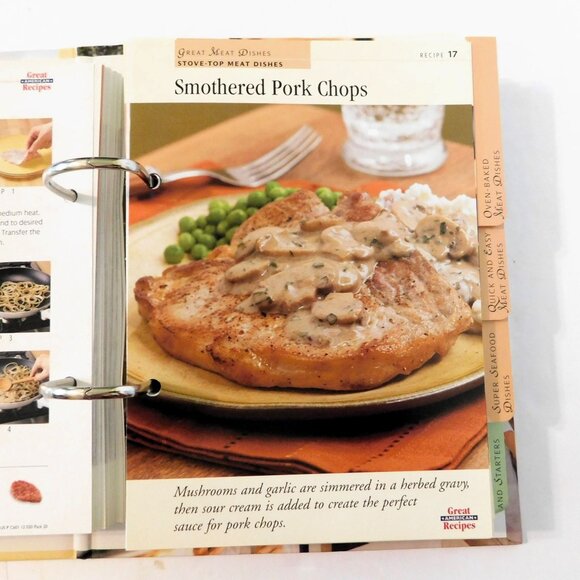 Great American Recipes Easy Everyday Cooking 16 Sections Over 160 Cards Binder - Picture 8 of 14
